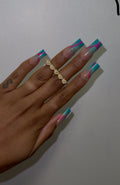 2 Finger Nugget Heart Ring