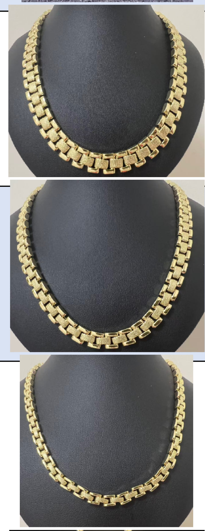 Diamond Cut Rolex Necklace (pre order)