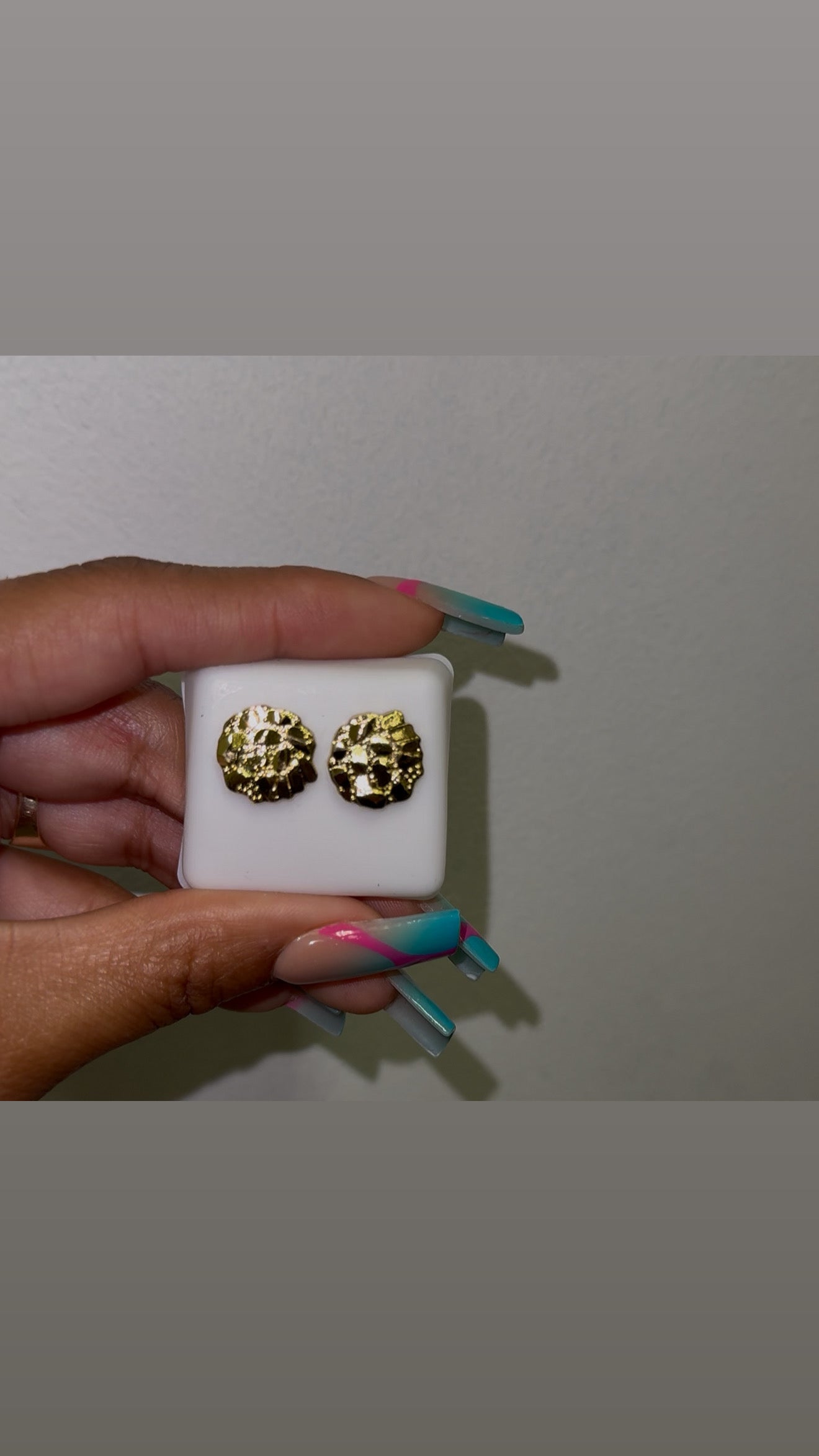 Circle Nugget Earrings