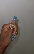 Open face Link Heart Ring